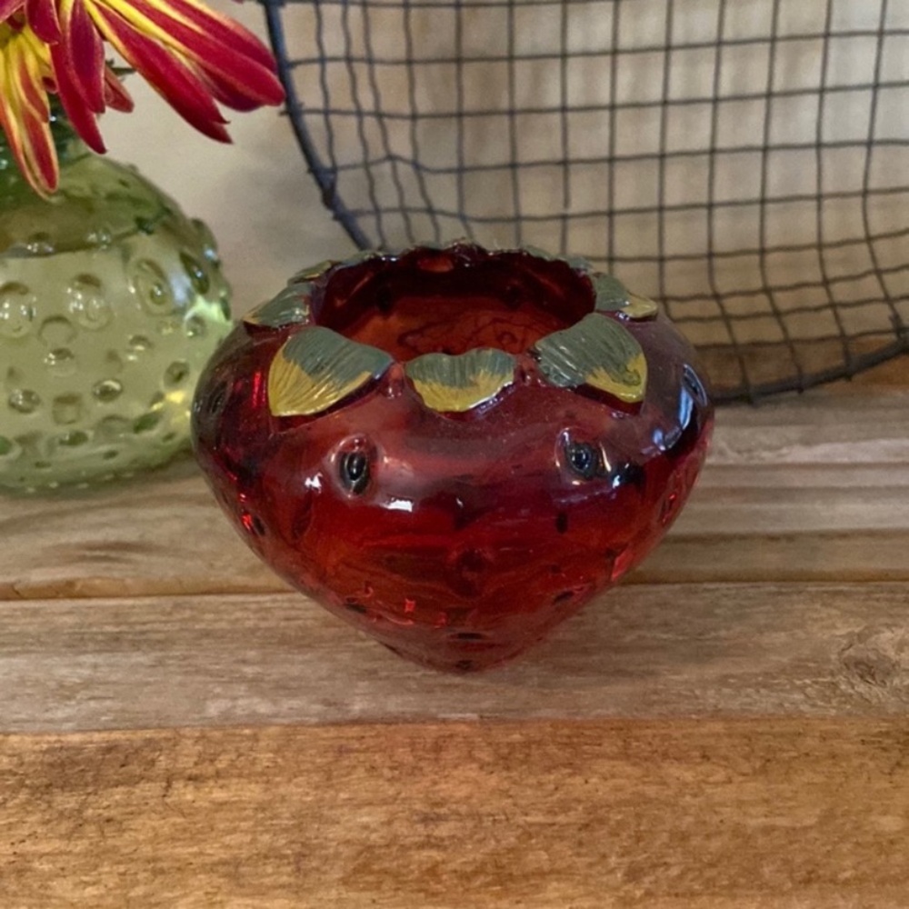 Jamberry Strawberry Candle Holder